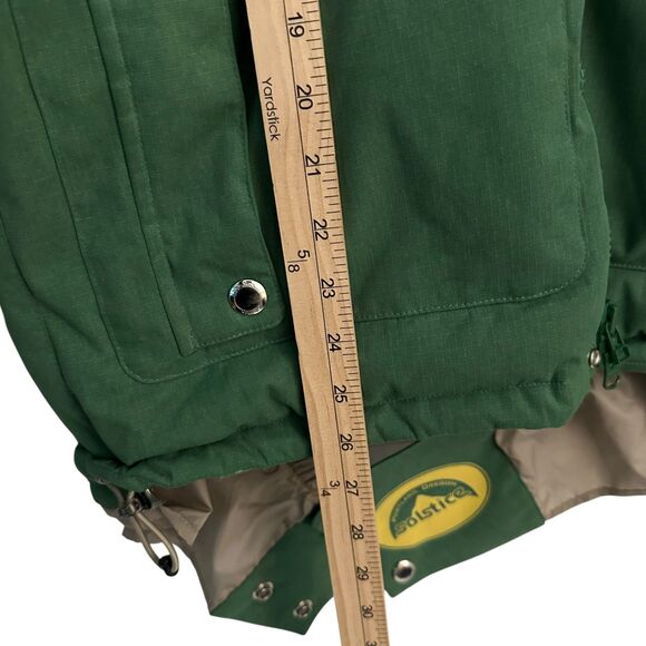 Solstice Oregon Men's Green Down Filled Microshed Zip Snap Ski Jacket Size M - Picture 10 of 10